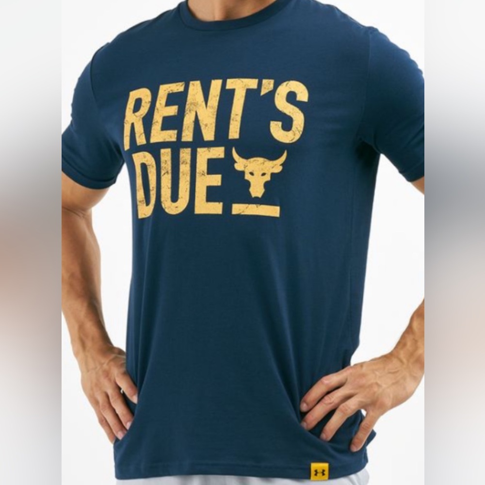 Project Rock Under Armour
Rents Due T-Shirt
Color - Blue
Size - M

NWOT
